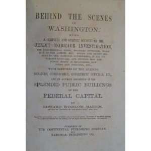   Scenes in Washington Edward Winslow Martin, Yes  Books