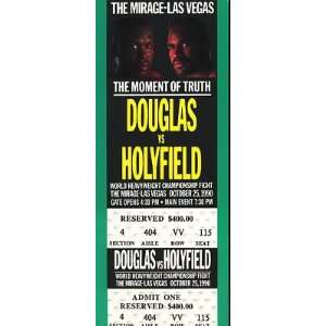 James Douglas & Evander Holyfield 1990 Fight Ticket   Boxing Tickets