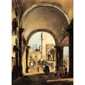 Hand Made Oil Reproduction   Francesco Lazzaro Guardi   32 x 44 inches 