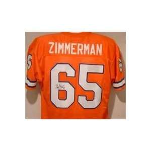  Gary Zimmerman autographed Denver Broncos Orange Jersey 