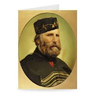  Portrait of Giuseppe Garibaldi (oil on   Greeting Card 