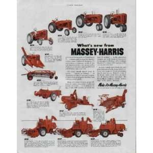Whats new from MASSEY HARRIS   Tractors, Rakes Spreaders, Balers, and 