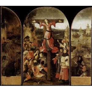 FRAMED oil paintings   Hieronymus Bosch   32 x 28 inches   Triptych of 