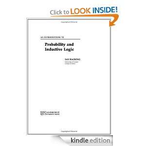   Probability and Inductive Logic Ian Hacking  Kindle Store