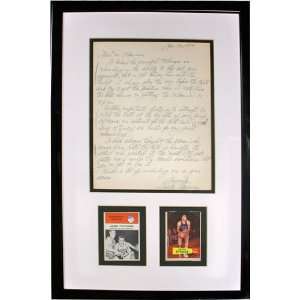  Jack Twyman Autographed Personalized Letter Framed w 