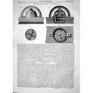  ENGINEERING 1863 INVENTION JAMES HYDE FLOATING APPARATUS 