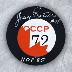  JEAN RATELLE Summit Series SIGNED Hockey PUCK Sports 
