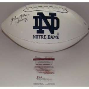 NEW Johnny Lattner SIGNED Notre Dame Football JSA   Autographed 