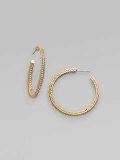 Adriana Orsini   Pave Hoop Earrings/1½