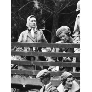  Princess Margaret Watching the Badmington Horse Trials 