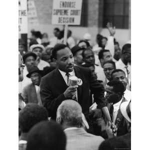 Rev. Martin Luther King, Jr. Leading Negro Demonstration for Strong 