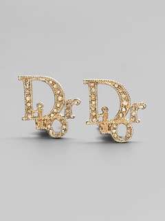Dior   Logo Earrings/Gold    