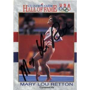  Mary Lou Retton Autographed 1991 U.S. Olyimpic Hall of 