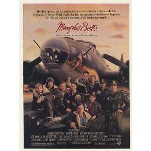  1990 Matthew Modine Memphis Belle Movie Print Ad (Movie 
