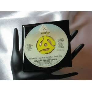 Melissa Manchester 45 RPM Record Drink Coaster   You Should Hear How 