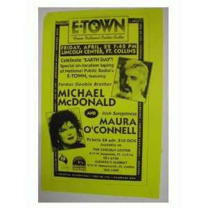 Michael McDonald & Maura OConnell Handbill Poster