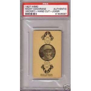  1927 W560 MICKEY COCHRANE Joker (PSA Auth) HOF   MLB 