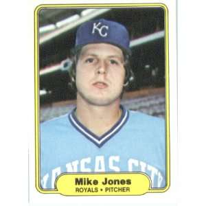  1982 Fleer # 412 Mike Jones Kansas City Royals Baseball 