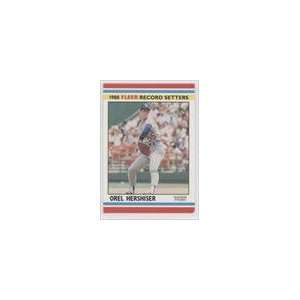    1988 Fleer Record Setters #18   Orel Hershiser Sports Collectibles