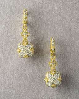 Yellow Diamond Earrings  