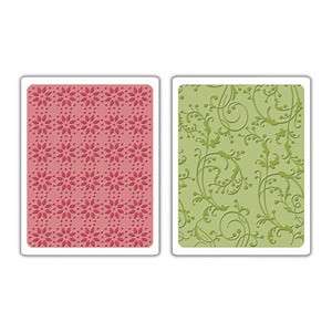 Sugar and Starry Night Embossing Folders by Sizzix for Cuttlebug 