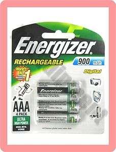 Energy Rechargeable AAA LR3 900 NiMH Battery x4 w/CASE  
