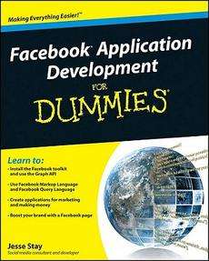 Facebook Application Development For Dummies NEW 9780470768730  