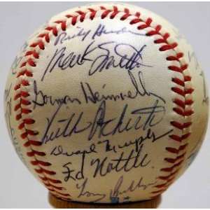 Rickey Henderson Autographed Ball   1983 AS Team 27 JSA
