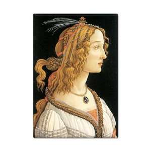   Woman Portrait by Sandro Botticelli Fridge Magnet 