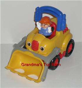 Fisher Price Little People Lifty LOADER Truck BULLDOZER  