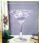 Floating Martini Glass Tealight Candle Hold