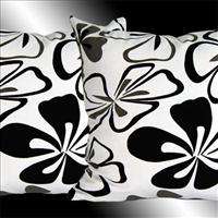 NEW BLACK FLORAL THROW PILLOW CASES CUSHION COVERS 17  