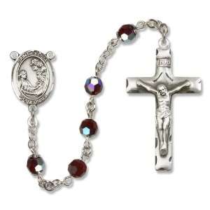 St. Cecilia Garnet Rosary