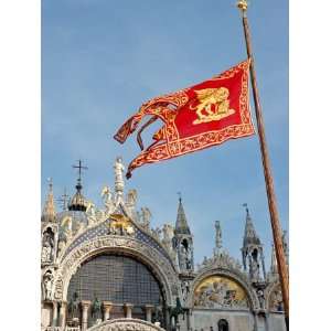 St. Marks Basilica in St. Marks Square, Venice, Italy Photographic 