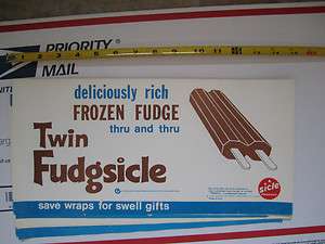 Vintage Hood Twin Fudgsicle (save wraps for gifts) Ice Cream Truck 