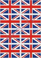 8X BRITISH FLAGS VINYL STICKER DECAL UNION JACK BRITAIN  