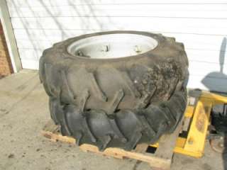   1970s Ford 3000 Tractor 8N++ Rear Firestone 13.6 28 Tires & 12 Rims
