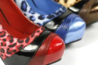 Leopard High Stiletto Heel Platform Pump Shoes Lady Luxe  