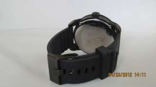   DZ 1446 Mens Not So Basic Black Silicone Band Black Dial 46mm Watch