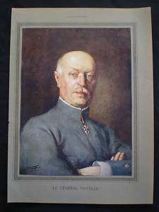 OLD PRINT FRENCH GENERAL MARIE EMILE FAYOLLE WW1 c1916  