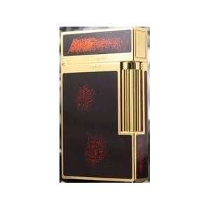 com ST. Dupont Black Lacquer Gold Dust Line 2 Lighter 16890 with the 