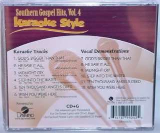 Southern Gospel Hits V4 Christian Karaoke NEW CD+G  