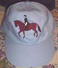 nwt dressage horse riding baby blue ball cap hat $