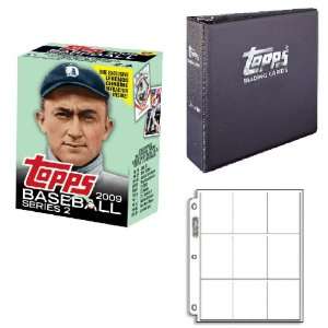  2009 Topps 2 Cereal Box Ty Cobb Set with Topps Album and 