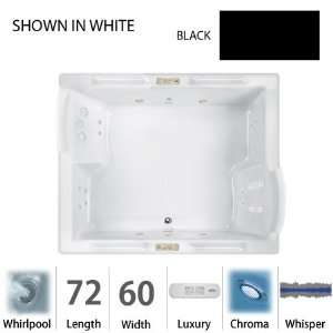 Jacuzzi FUZ7260 WCD 4CW B Black Fuzion 72 x 60 Fuzion Drop In Luxury 