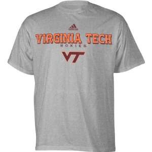  Virginia Tech Hokies Grey adidas Impervious T Shirt 