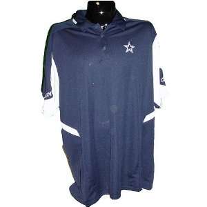  Wade Phillips 2008 Game Used Navy Polo Shirt (2XL) Sports 