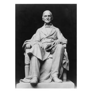 Ralph Waldo Emerson Depicted in a Portrait Sculpture by Frank Duveneck 