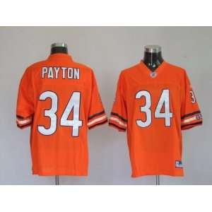 Walter Payton #34 Chicago Bears Replica NFL Jersey Orange Size 50 