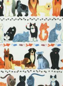 DOG & CAT GIFT WRAPPING PAPER  Large 26x30 Roll  